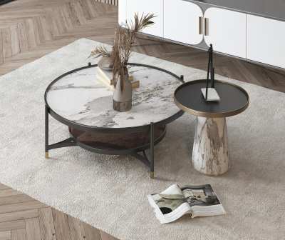 现代茶几3D模型下载